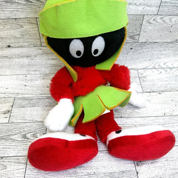 13" Looney Tunes Marvin The Martian Plush 2011 Six Flags Retro - Picture 5 of 9